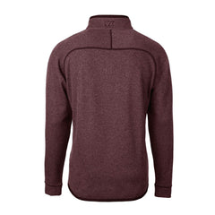 Washington Commanders Cutter & Buck Helmet Mainsail Sweater-Knit Half-Zip Pullover Jacket - Burgundy - NFL