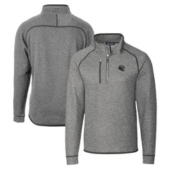 Baltimore Ravens Cutter & Buck Helmet Mainsail Sweater-Knit Half-Zip Pullover Jacket - Silver - NFL