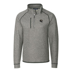 Baltimore Ravens Cutter & Buck Helmet Mainsail Sweater-Knit Half-Zip Pullover Jacket - Silver - NFL