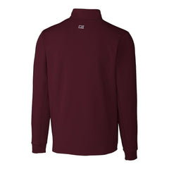 Washington Commanders Cutter & Buck Helmet Traverse Stretch Quarter-Zip Pullover Top - Burgundy - NFL