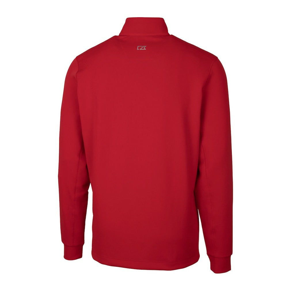 Arizona Cardinals Cutter & Buck Helmet Traverse Stretch Quarter-Zip Pullover Top - Cardinal - NFL