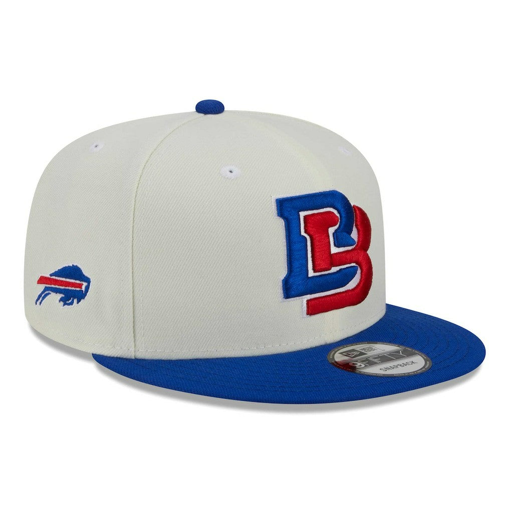 Buffalo Bills New Era City Originals 9FIFTY Snapback Hat - Cream/Royal - NFL