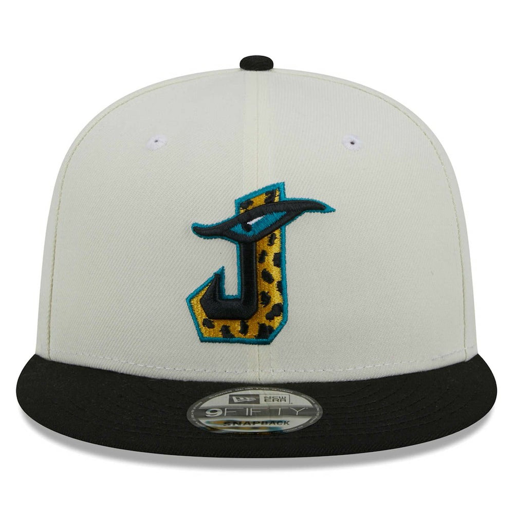 Jacksonville Jaguars New Era City Originals 9FIFTY Snapback Hat - Cream/Black - NFL