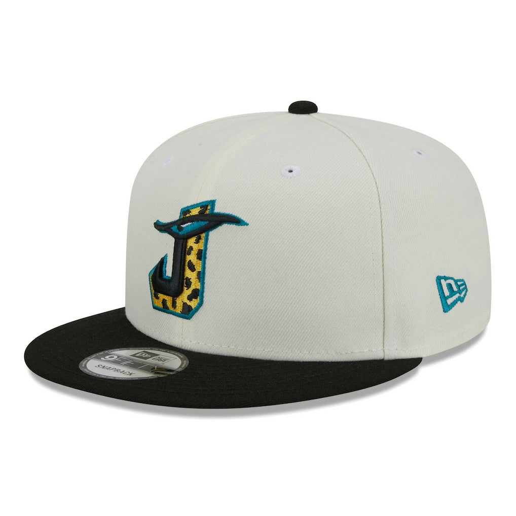 Jacksonville Jaguars New Era City Originals 9FIFTY Snapback Hat - Cream/Black - NFL