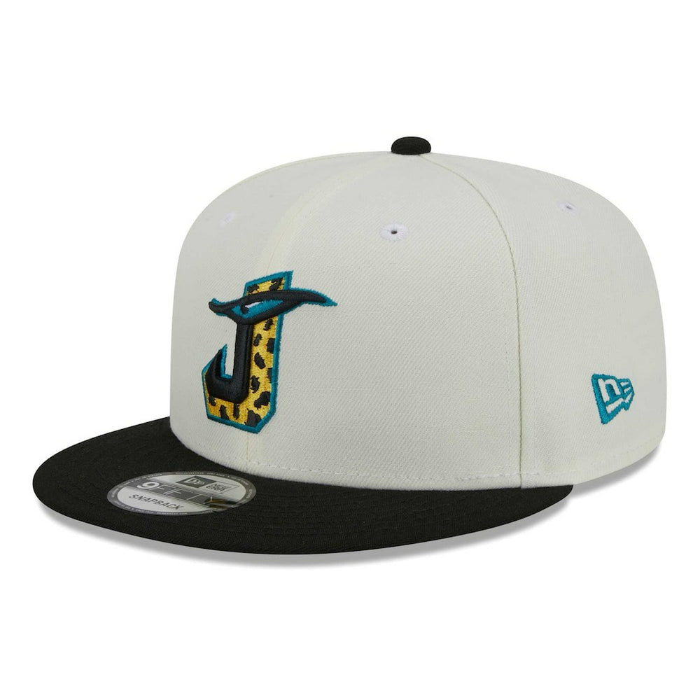 Jacksonville Jaguars New Era City Originals 9FIFTY Snapback Hat - Cream/Black - NFL