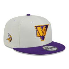 Minnesota Vikings New Era City Originals 9FIFTY Snapback Hat - Cream/Purple - NFL