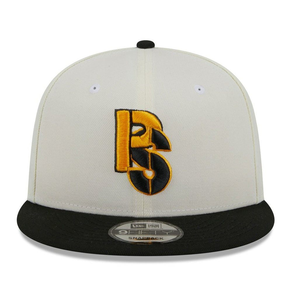 Pittsburgh Steelers New Era City Originals 9FIFTY Snapback Hat - Cream/Black - NFL