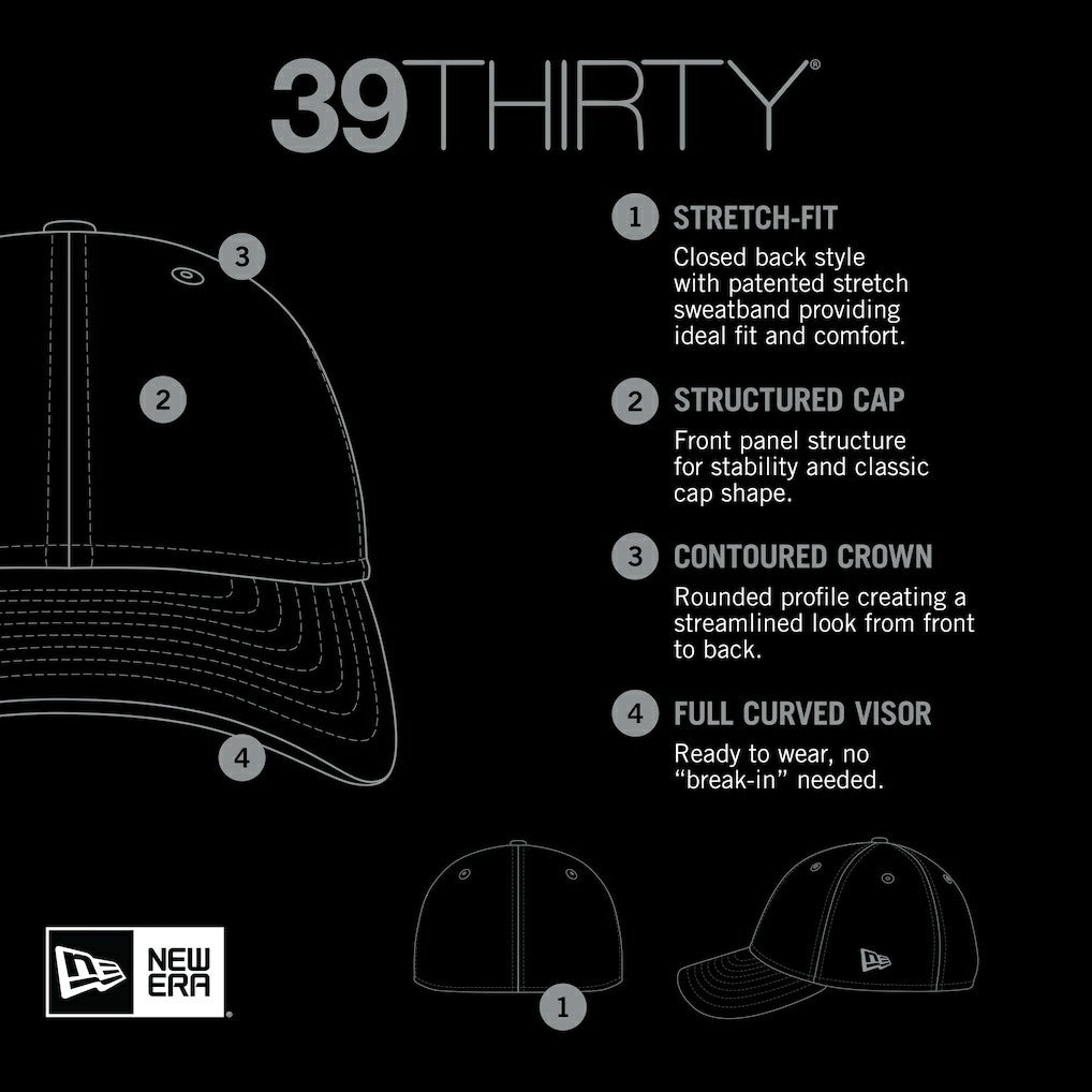Cincinnati Bengals New Era City Originals 39THIRTY Flex Hat - Black - NFL