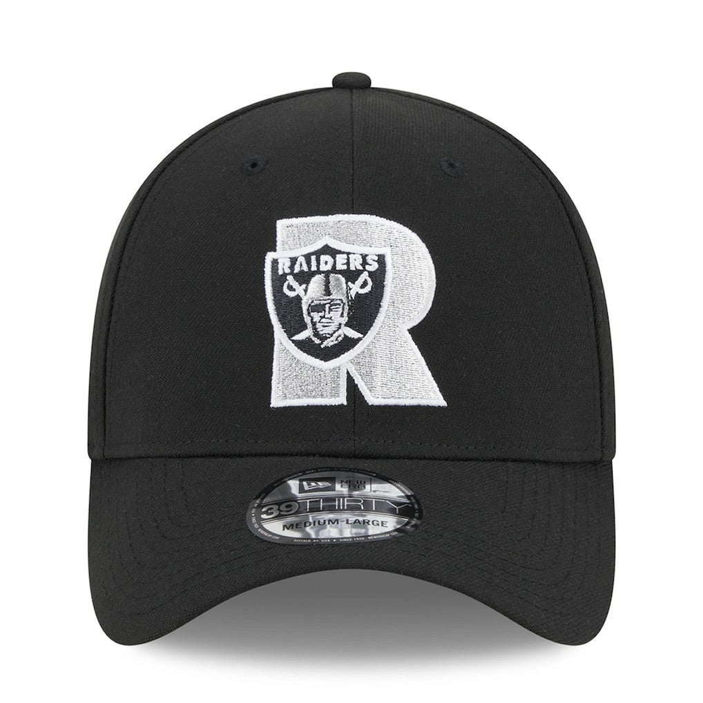 Las Vegas Raiders New Era City Originals 39THIRTY Flex Hat - Black - NFL
