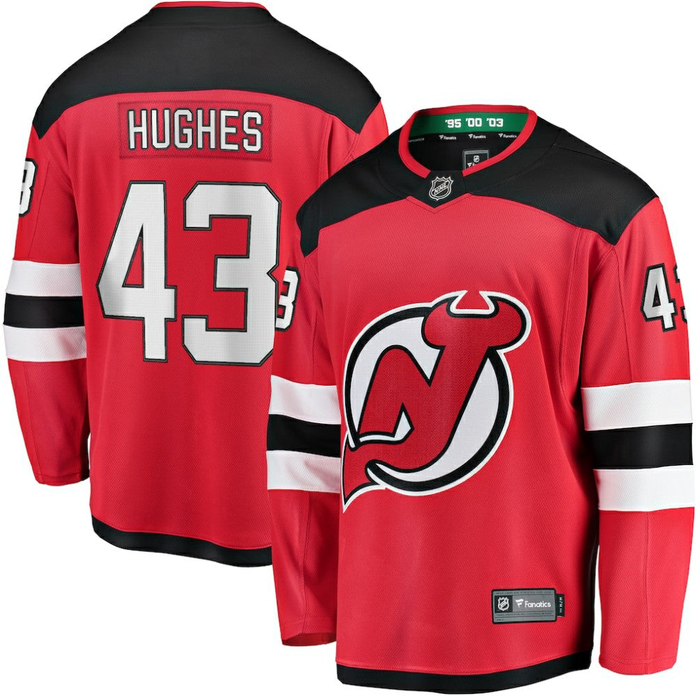 Luke Hughes New Jersey Devils Fanatics Home Breakaway Player Jersey - Red | Fanatics discount
