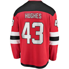 Luke Hughes New Jersey Devils Fanatics Home Breakaway Player Jersey - Red | Fanatics discount