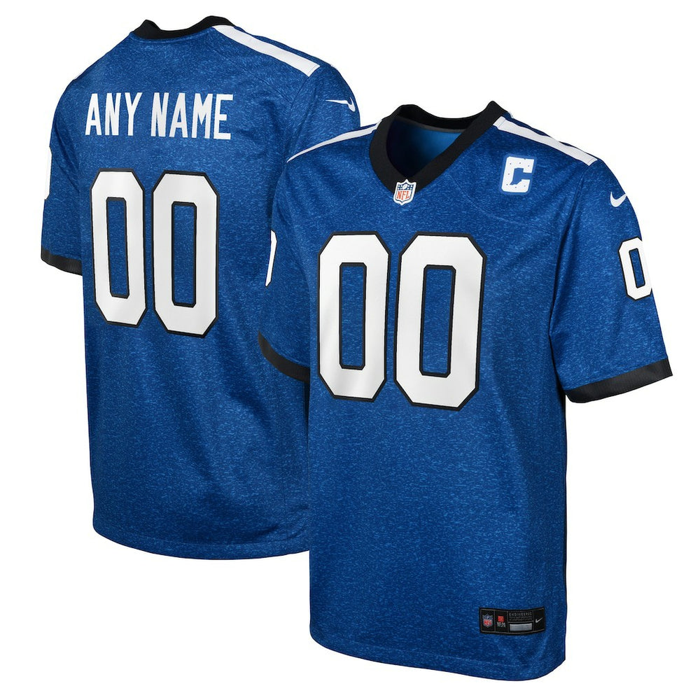 Indianapolis Colts Youth Indiana Nights Alternate Custom Game Jersey - Blue - Nike