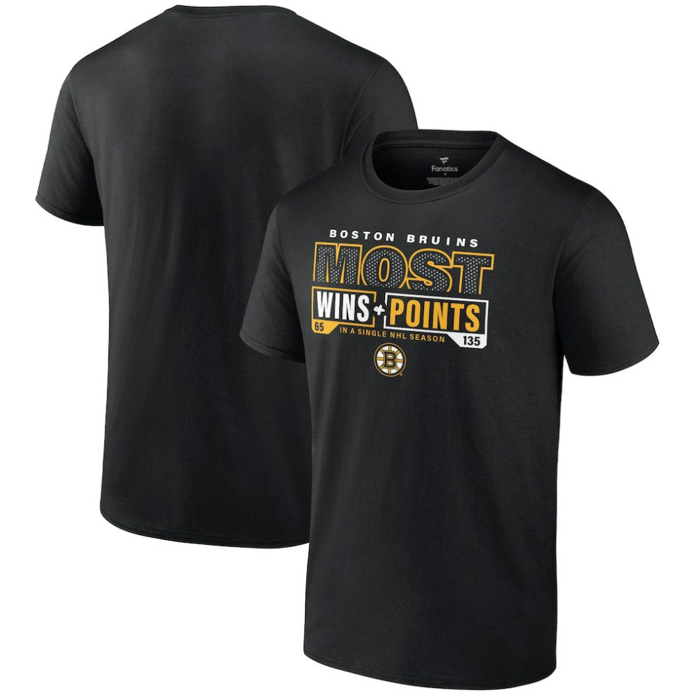 Boston Bruins Most Ever NHL Wins & Points T-Shirt - Black | NHL on sale