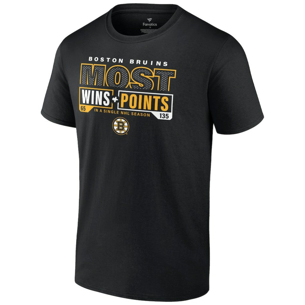 Boston Bruins Most Ever NHL Wins & Points T-Shirt - Black | NHL on sale