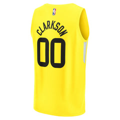 Fanatics Jordan Clarkson Utah Jazz Youth Fast Break Player Jersey Icon Edition Yellow