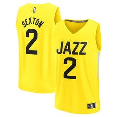 Fanatics Collin Sexton Utah Jazz Youth Fast Break Player Jersey Icon Edition Yellow