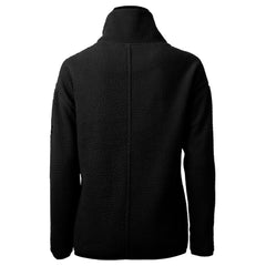 Carolina Panthers Cutter & Buck Women's Helmet Logo Cascade Eco Sherpa Fleece Half-Zip Pullover Jacket - Black - NFL