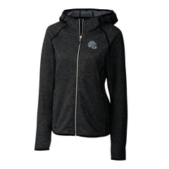 Detroit Lions Cutter & Buck Women's Helmet Logo Mainsail Sweater-Knit Full-Zip Hoodie - Charcoal - NFL