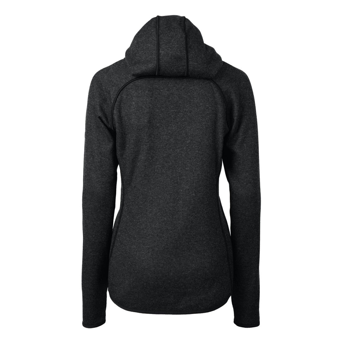 Detroit Lions Cutter & Buck Women's Helmet Logo Mainsail Sweater-Knit Full-Zip Hoodie - Charcoal - NFL