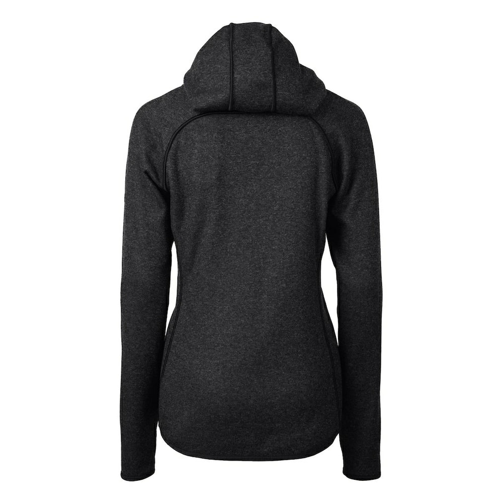 Baltimore Ravens Cutter & Buck Women's Helmet Logo Mainsail Sweater-Knit Full-Zip Hoodie - Charcoal - NFL