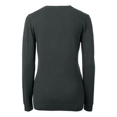 New Orleans Saints Cutter & Buck Women's Helmet Logo Lakemont Tri-Blend V-Neck Pullover Sweater - Charcoal - NFL