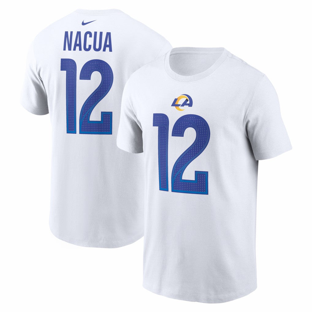 Puka Nacua Los Angeles Rams Player Name & Number T-Shirt - White - Nike