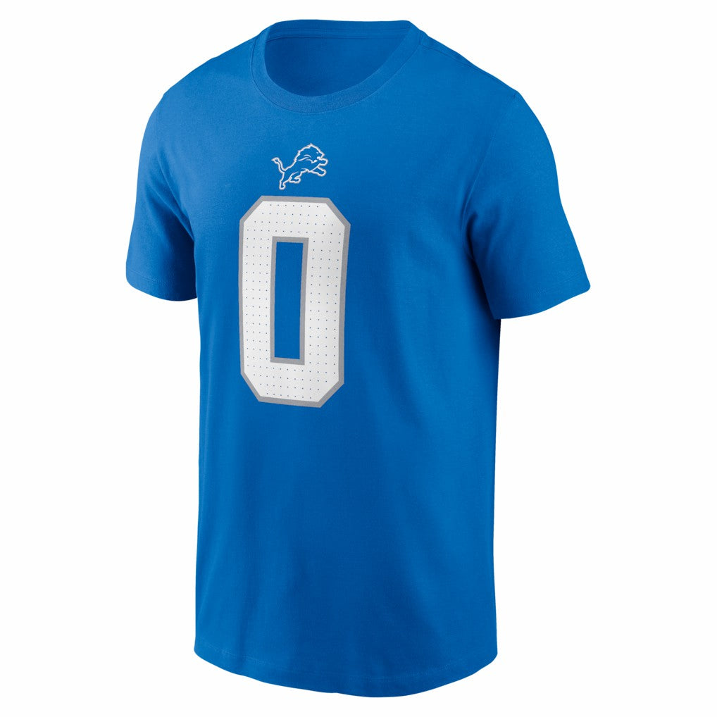 Jahmyr Gibbs Detroit Lions Name & Number T-Shirt - Blue - Nike