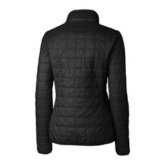 Minnesota Vikings Cutter & Buck Women's Helmet Logo Rainier PrimaLoft Eco Insulated Full-Zip Puffer Jacket - Black - NFL