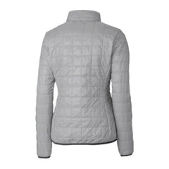 Pittsburgh Steelers Cutter & Buck Women's Helmet Logo Rainier PrimaLoft Eco Insulated Full-Zip Puffer Jacket - Gray - NFL