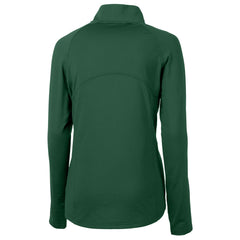 Green Bay Packers Cutter & Buck Women's Helmet Logo Adapt Eco Knit Stretch Recycled Half-Zip Pullover Top - Green - NFL