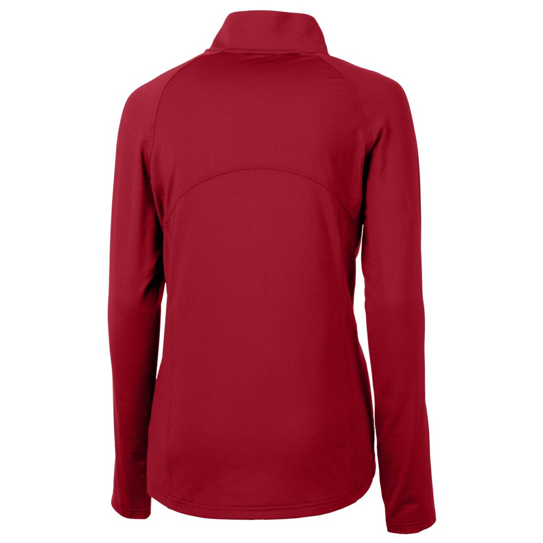 Houston Texans Cutter & Buck Women's Helmet Logo Adapt Eco Knit Stretch Recycled Half-Zip Pullover Top - Red - NFL