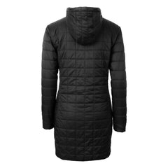 Baltimore Ravens Cutter & Buck Women's Helmet Logo Rainier Primaloft Eco Insulated Hooded Long Coat - Black - NFL