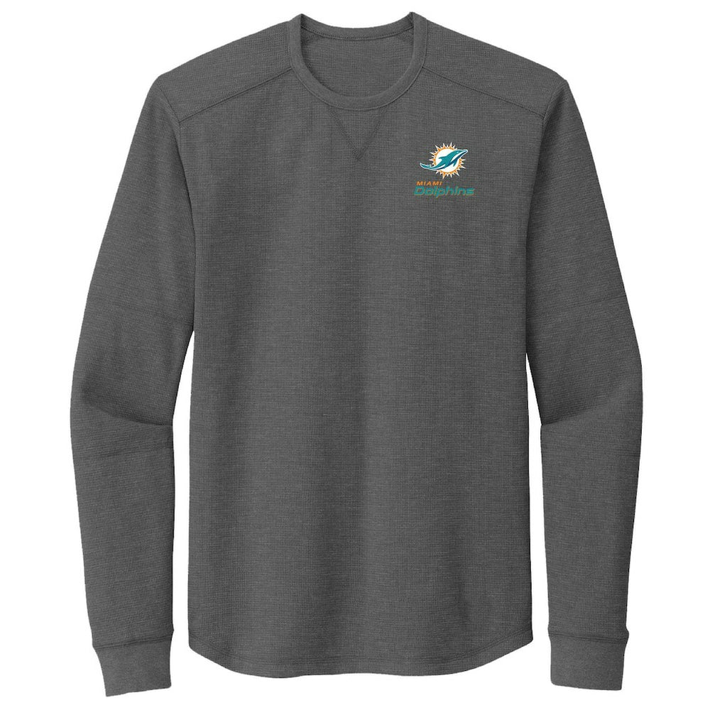 Miami Dolphins Dunbrooke Cavalier Thermal Long Sleeve T-Shirt - Heather Gray - NFL