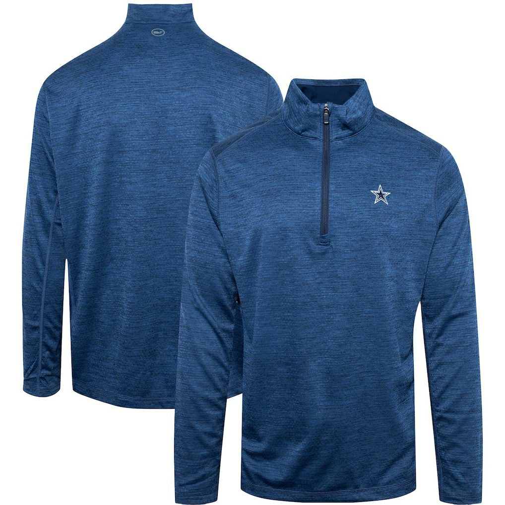 Dallas Cowboys Vineyard Vines Star Sankaty Quarter-Zip Jacket - Navy - NFL