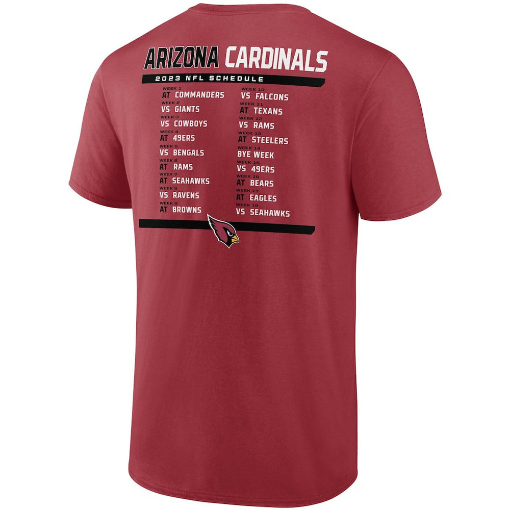Arizona Cardinals Two-Pack 2023 Schedule T-Shirt Combo Set - Cardinal/White - Fanatics