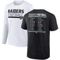 Las Vegas Raiders Two-Pack 2023 Schedule T-Shirt Combo Set - Black/White - Fanatics