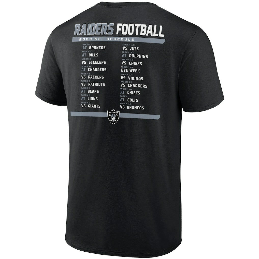 Las Vegas Raiders Two-Pack 2023 Schedule T-Shirt Combo Set - Black/White - Fanatics