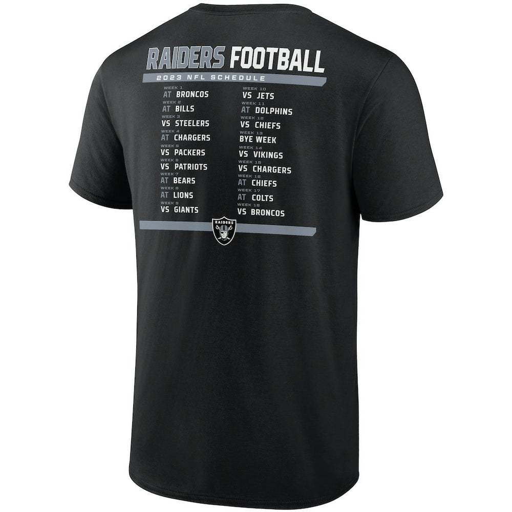 Las Vegas Raiders Two-Pack 2023 Schedule T-Shirt Combo Set - Black/White - Fanatics