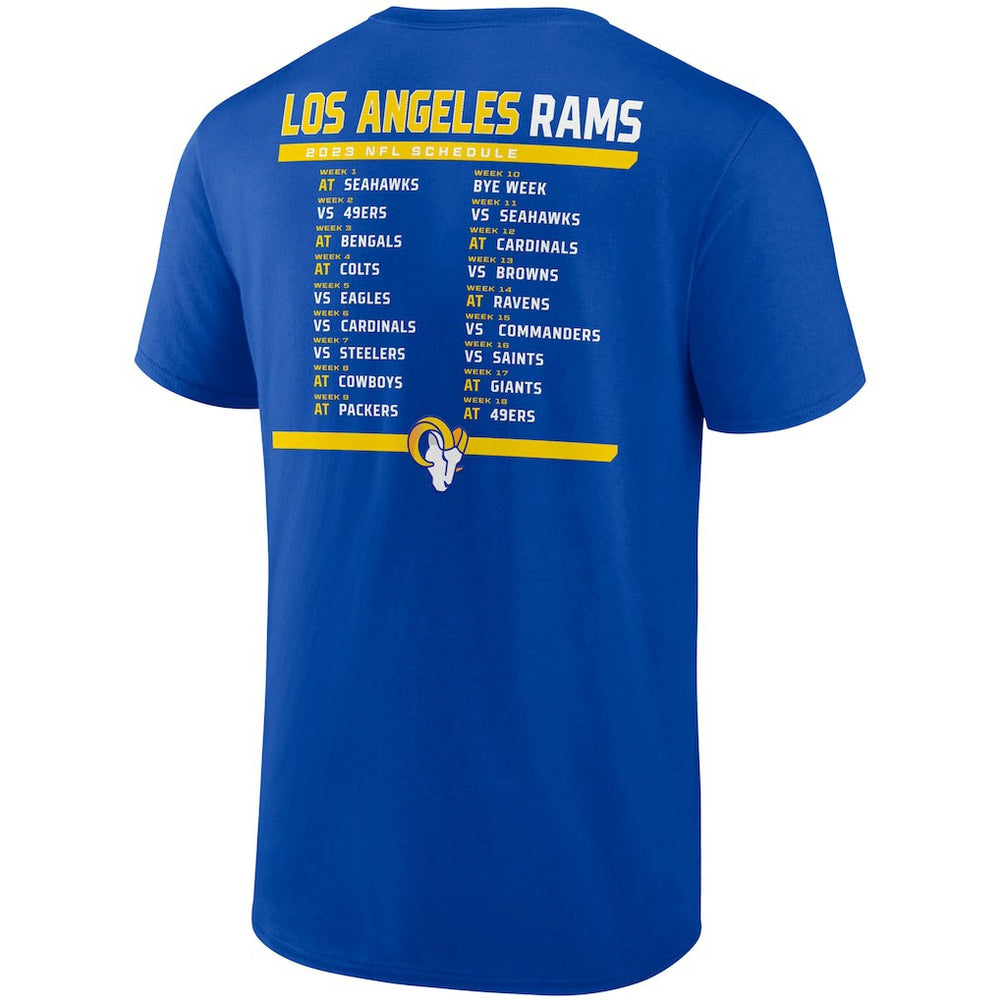 Los Angeles Rams Two-Pack 2023 Schedule T-Shirt Combo Set - Royal/White - Fanatics