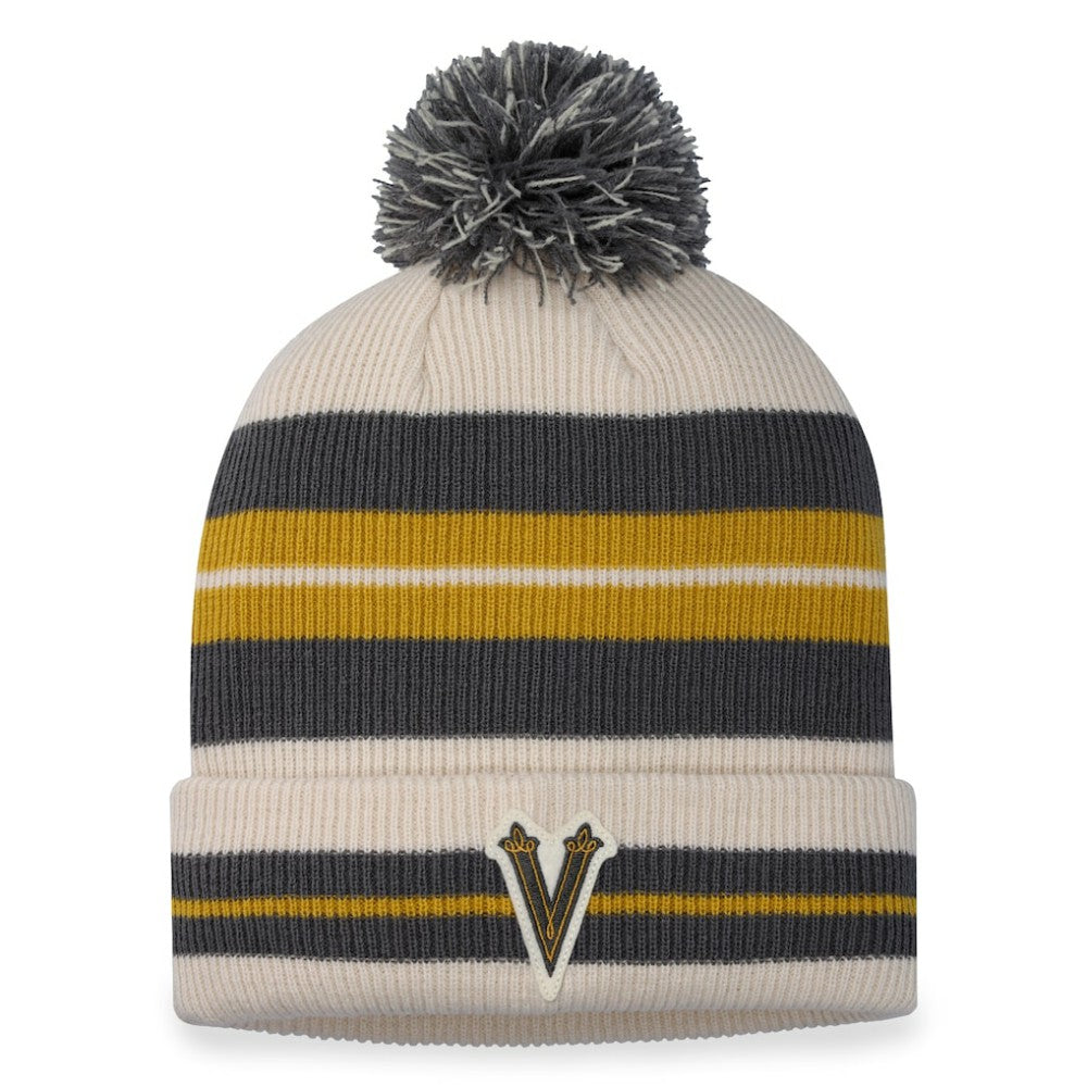 Vegas Golden Knights Fanatics 2024 NHL Winter Classic Cuffed Knit Hat with Pom - Charcoal/Cream | Fanatics sale