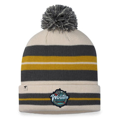 Vegas Golden Knights Fanatics 2024 NHL Winter Classic Cuffed Knit Hat with Pom - Charcoal/Cream | Fanatics sale