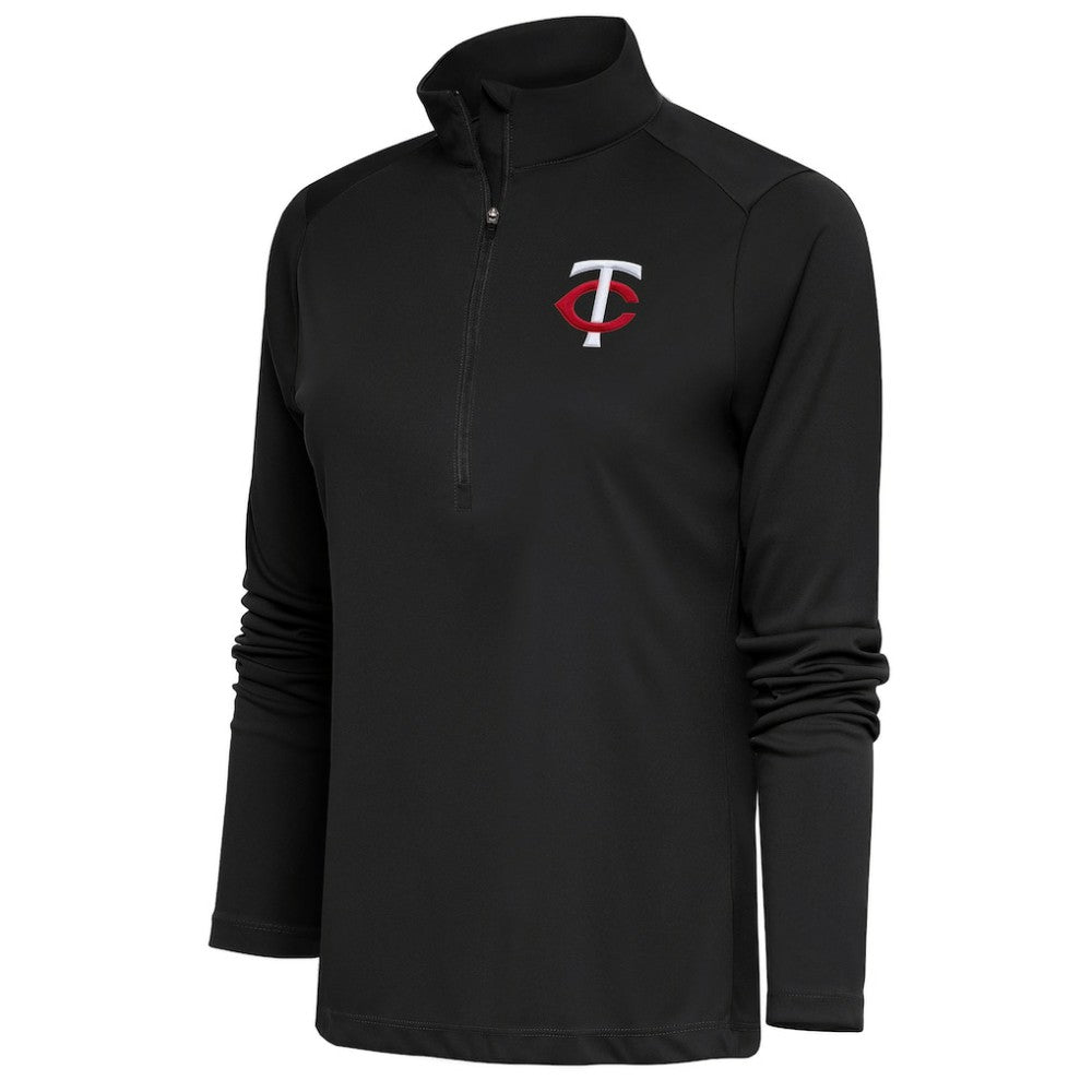 Minnesota Twins Antigua Women's Tribute Half-Zip Pullover Top Discount