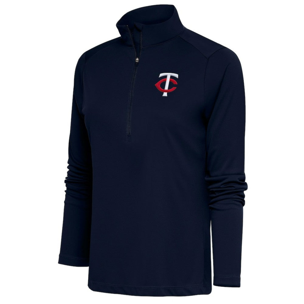 Minnesota Twins Antigua Women's Tribute Half-Zip Pullover Top Outlet