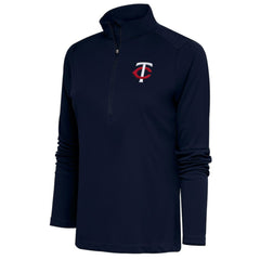 Minnesota Twins Antigua Women's Tribute Half-Zip Pullover Top Outlet