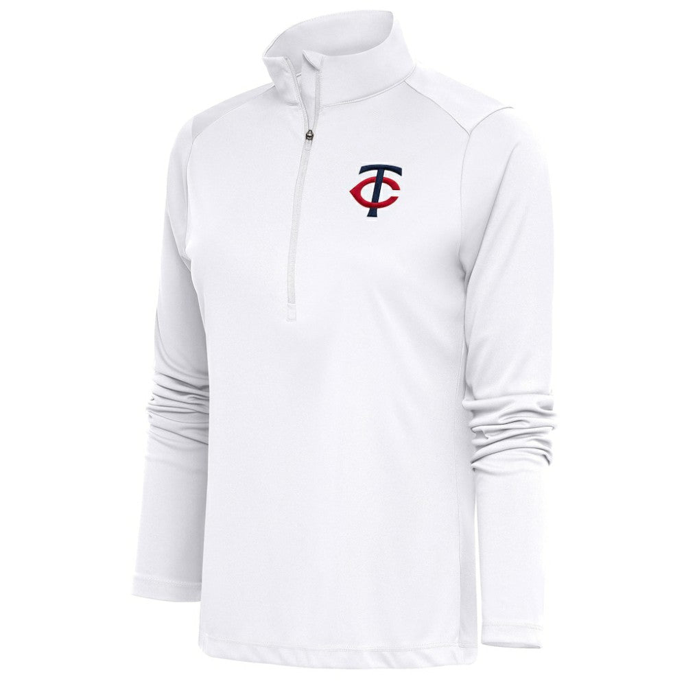 Minnesota Twins Antigua Women's Tribute Half-Zip Pullover Top Online
