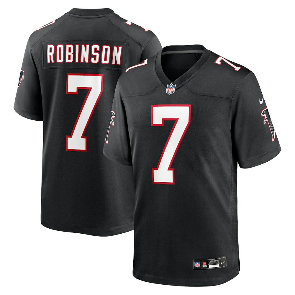 Bijan Robinson Atlanta Falcons Throwback Game Jersey - Black - Nike