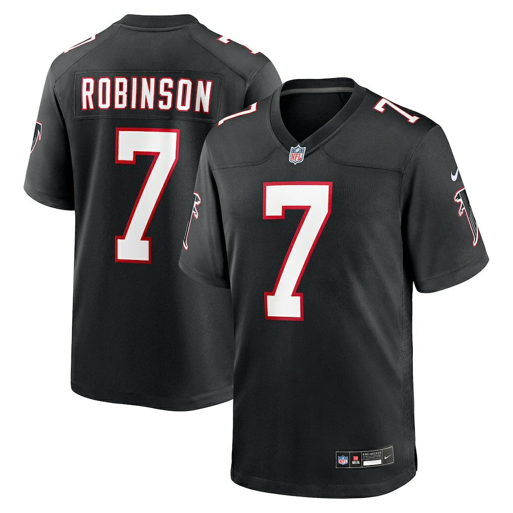 Bijan Robinson Atlanta Falcons Throwback Game Jersey - Black - Nike