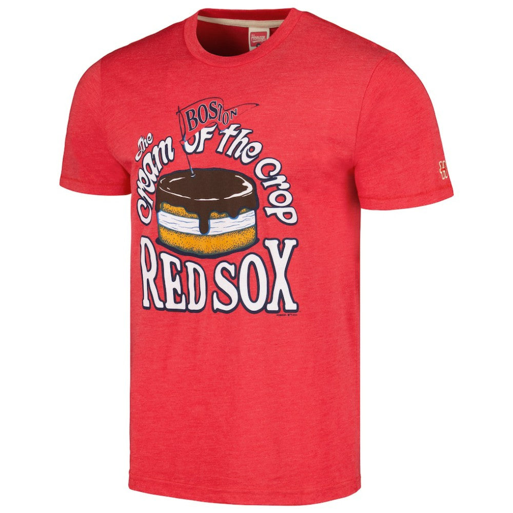 Boston Red Sox Homage Cream of the Crop Hyper Local Tri-Blend T-Shirt Sale
