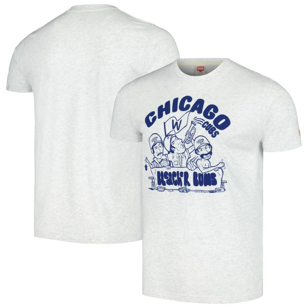 Chicago Cubs Homage Bleacher Bums Hyper Local Tri-Blend T-Shirt Discount