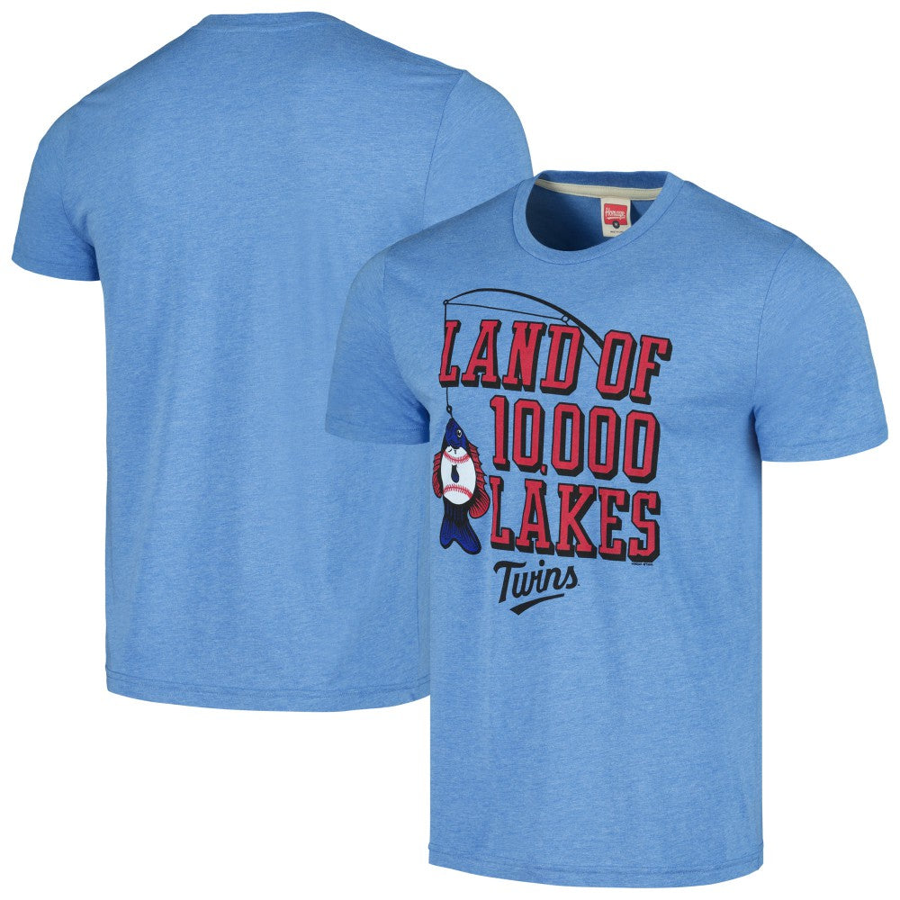 Minnesota Twins Homage Land of 10,000 Lakes Hyper Local Tri-Blend T-Shirt Online